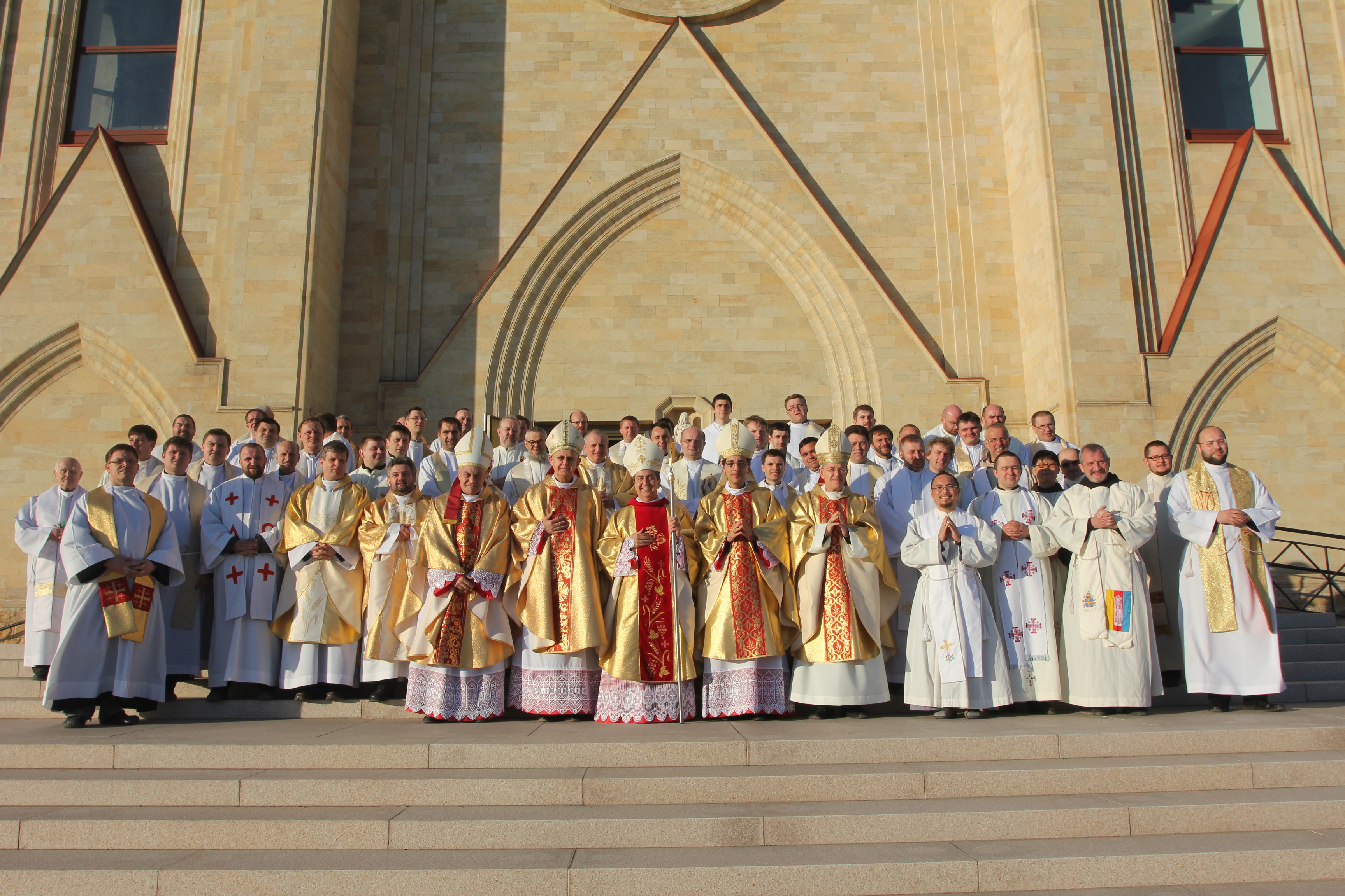 Юбилейная встреча  священников Казахстана, 2014 г,  фото М. Хлахулова